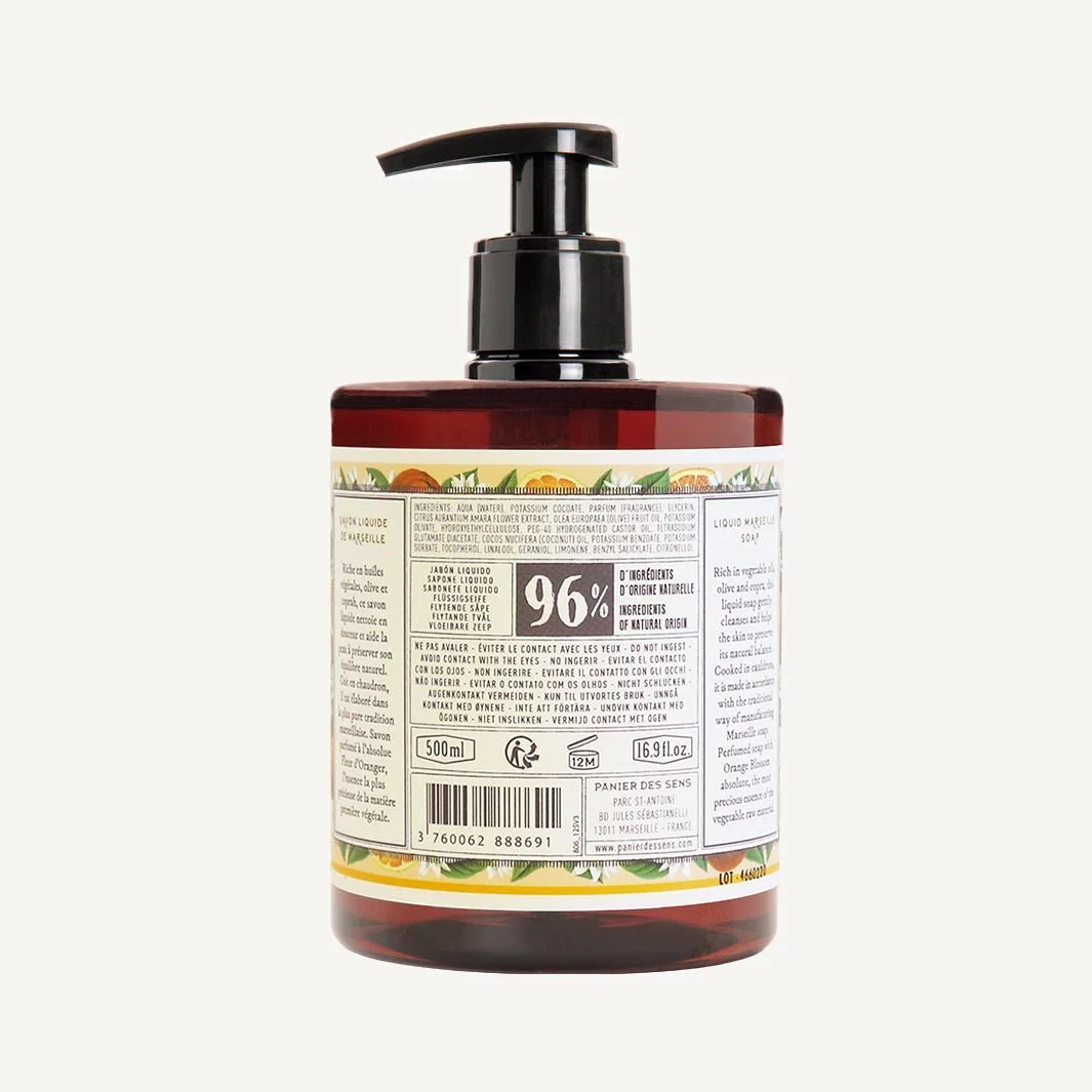 Savon de Marseille liquide | Fleur d’Oranger 500ml - Image 5